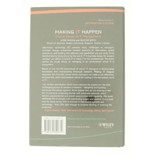 Making IT Happen - Critical Issues in IT Management (Bog)