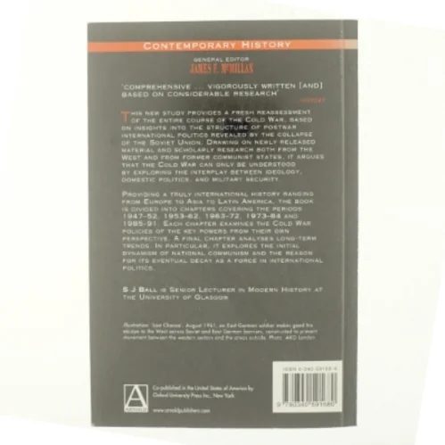 The cold war : an international history, 1947-1991 af S. J. Ball (Bog)