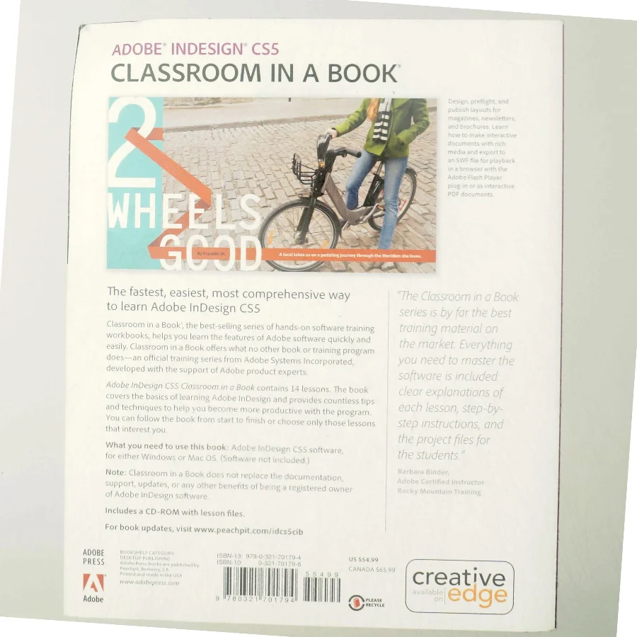 Adobe InDesign CS5 : classroom in a book (Bog)