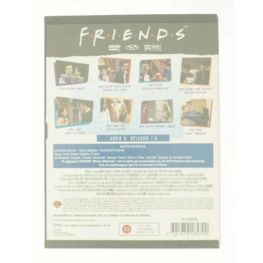 Friends - sæson 6, episode 1-8 fra DVD