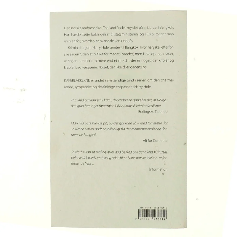 Kakerlakkerne af Jo Nesbø (Bog)