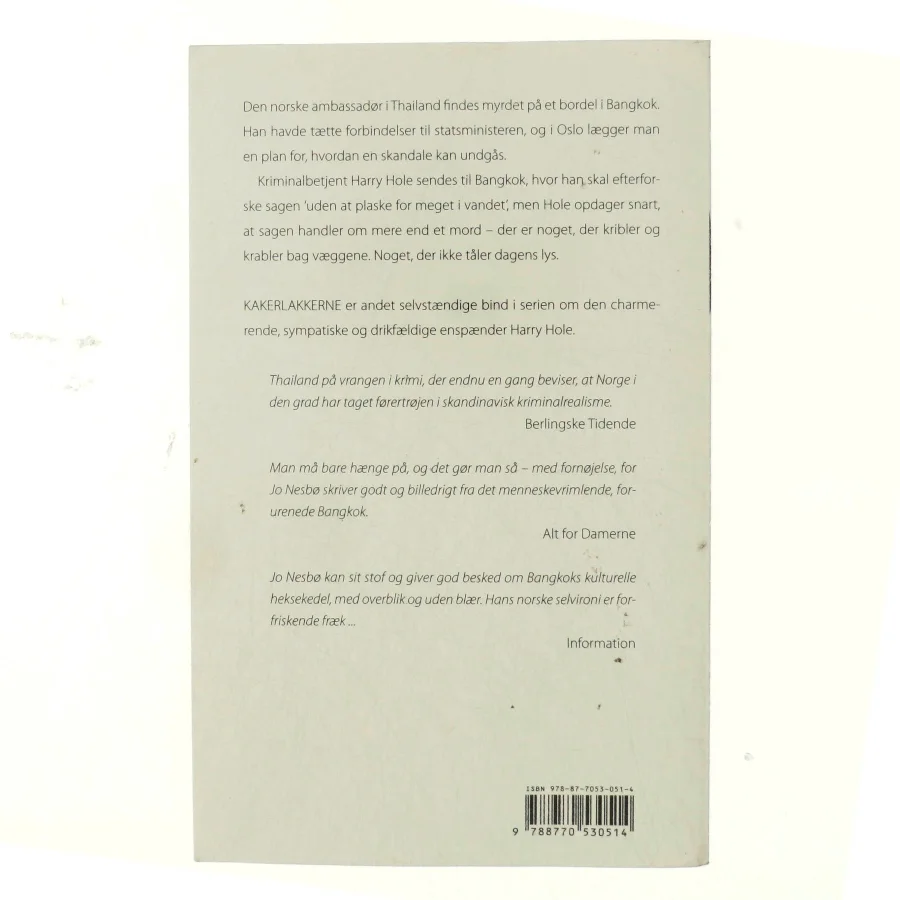 Kakerlakkerne af Jo Nesbø (Bog)