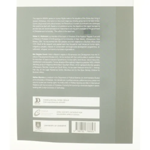 The San in Zimbabwe af Ashton Murwira, Ben Begbie-Clench, Robert K. Hitchcock (Bog)