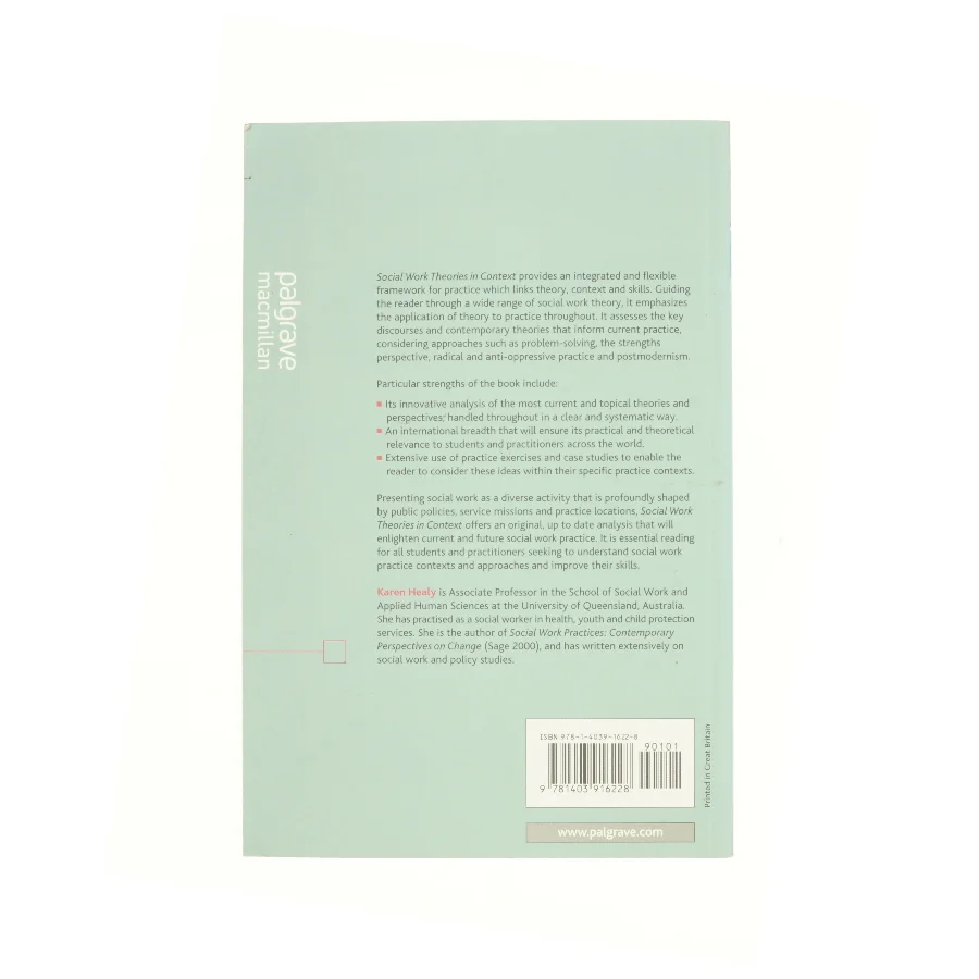 Social work theories in context : creating frameworks for practice (Bog)