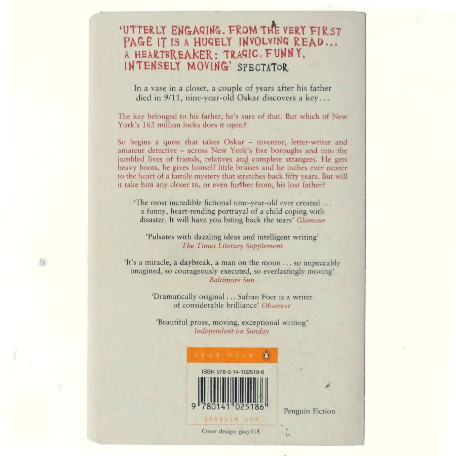 Extremely loud & incredibly close af Jonathan Safran Foer (Bog)