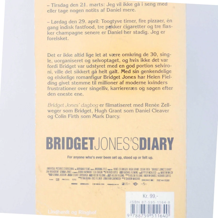 Bridget Jones' dagbog af Helen Fielding (Bog)