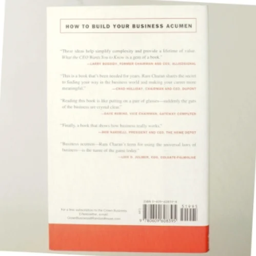 What the CEO wants you to know : using business acumen to understand how your company really works af Ram Charan (Bog)