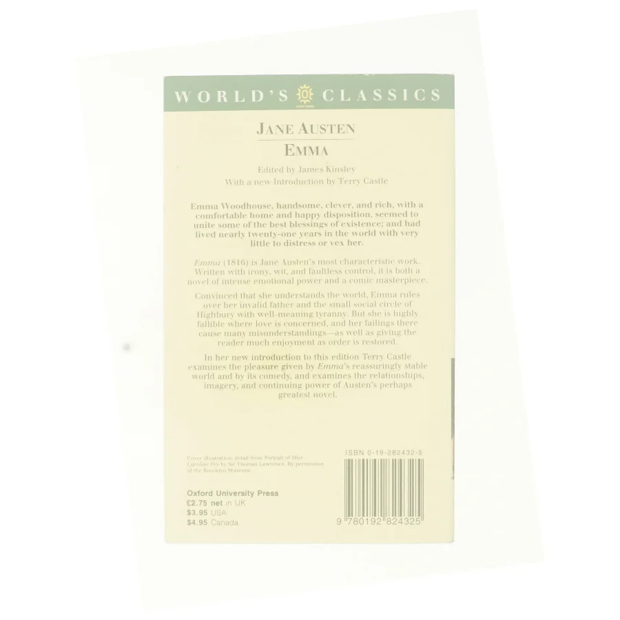 Emma (Ved Terry Castle) af Jane Austen (Bog)