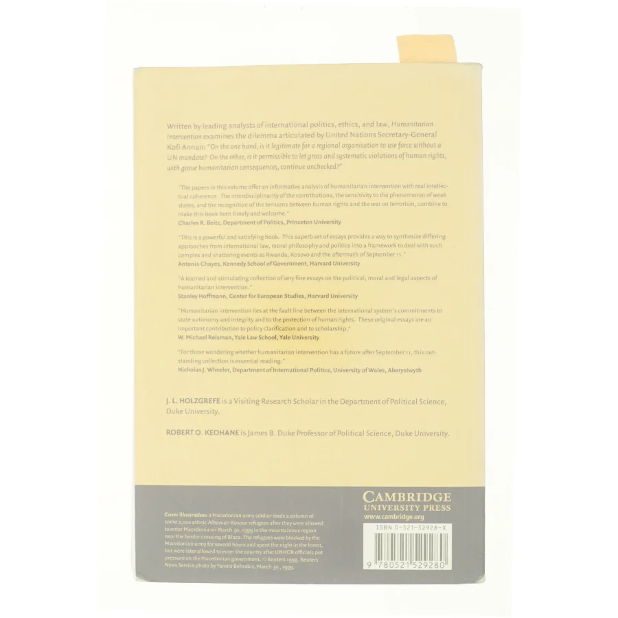 Humanitarian Intervention: Ethical, Legal and Political Dilemmas af Holzgrefe, J. L. / Keohane, Robert O. (Bog)