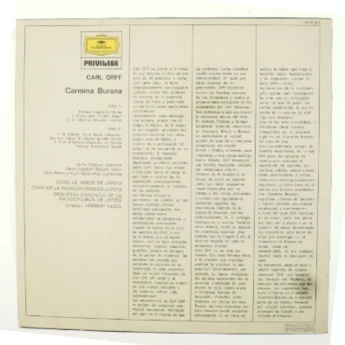 Carl Orff, Camina Burana