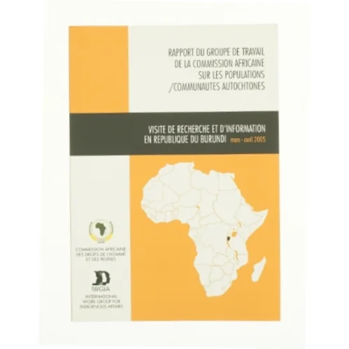 Repport of the african commissions working group on indigenous populations (bog)