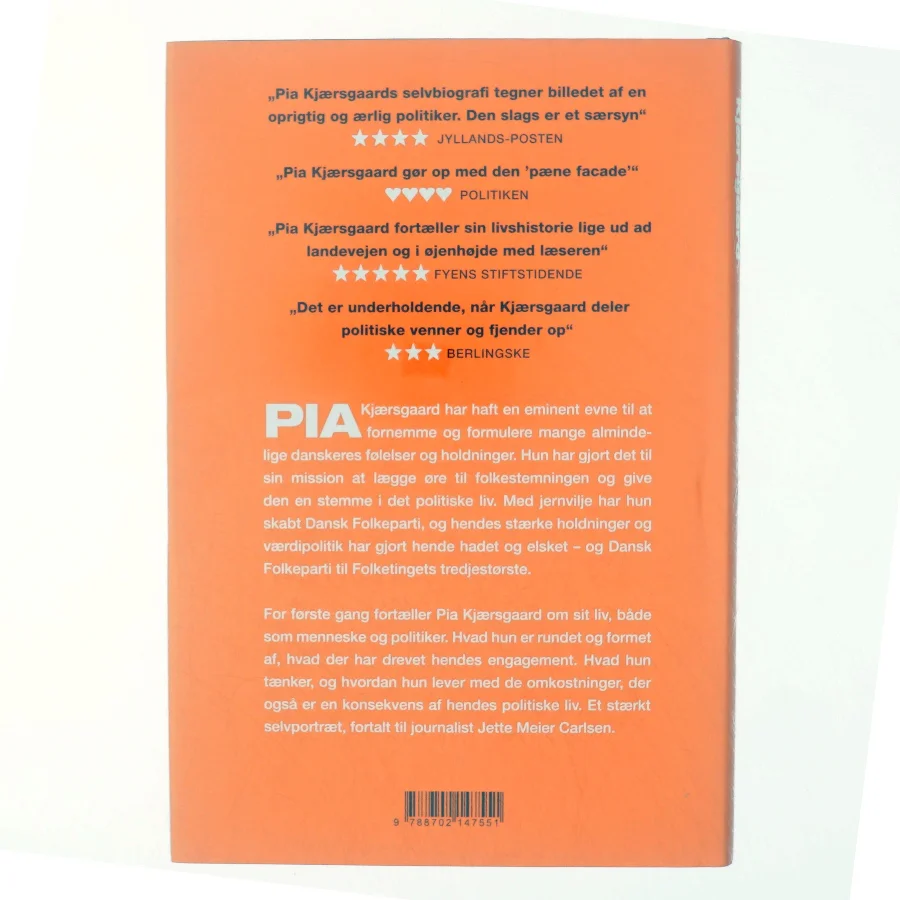 Fordi jeg var nødt til det af Pia Kjærsgaard (Bog)