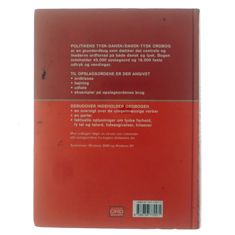 Politikens tysk-dansk, dansk-tysk ordbog (Bog)