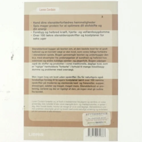 Stenalderkost af Loren Cordain (Bog)