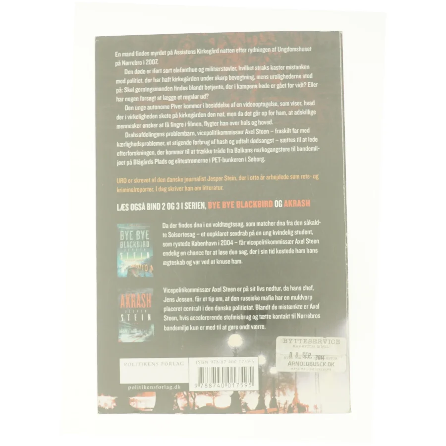 Uro af Jesper Stein (Bog)