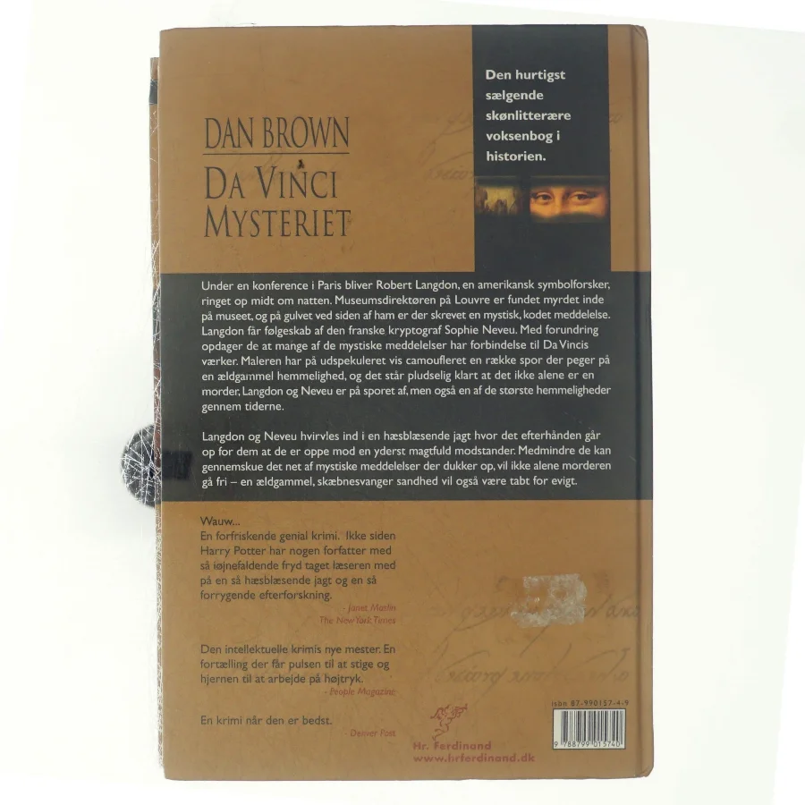 Da Vinci Mysteriet af Dan Brown (Bog)