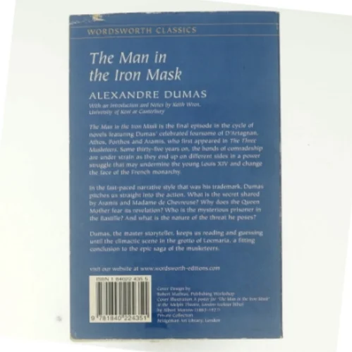 The Man in the Iron Mask af Alexandre Dumas (bog)