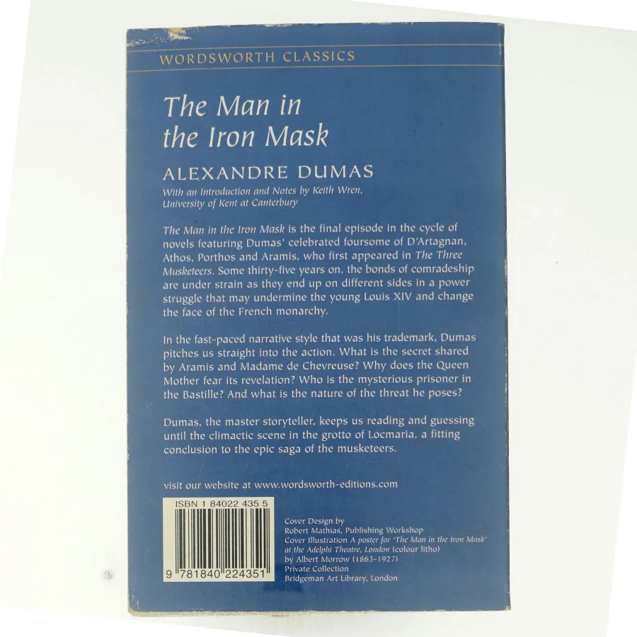 The Man in the Iron Mask af Alexandre Dumas (bog)