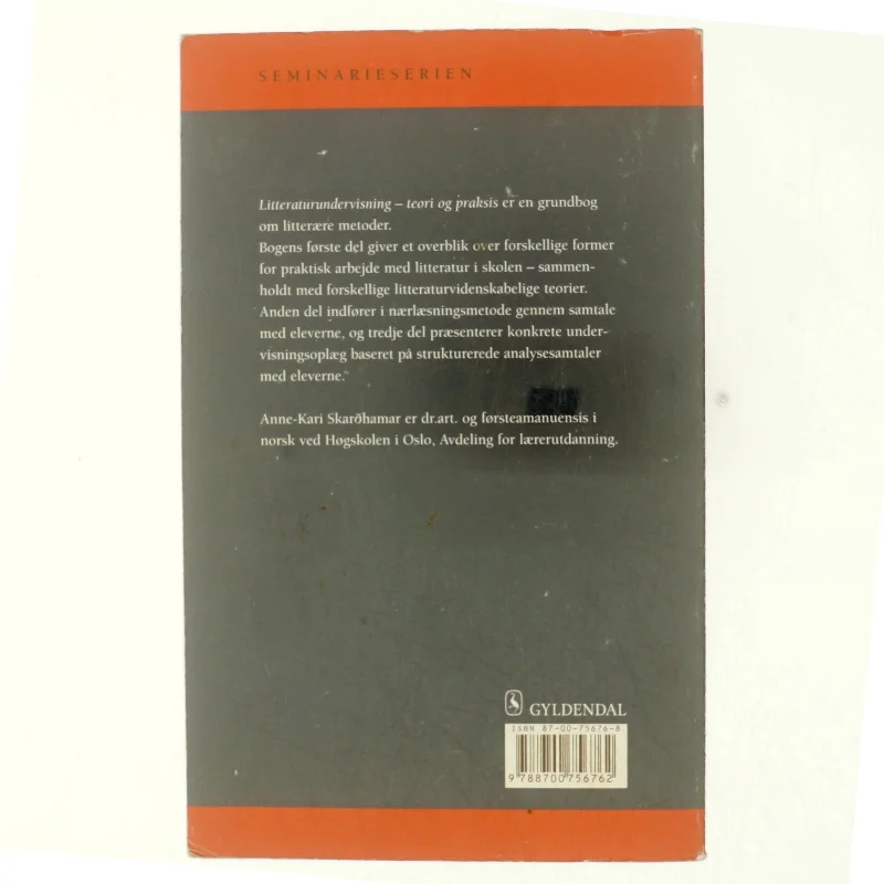 Litteraturundervisning : teori og praksis af Anne-Kari Skarðhamar (Bog)