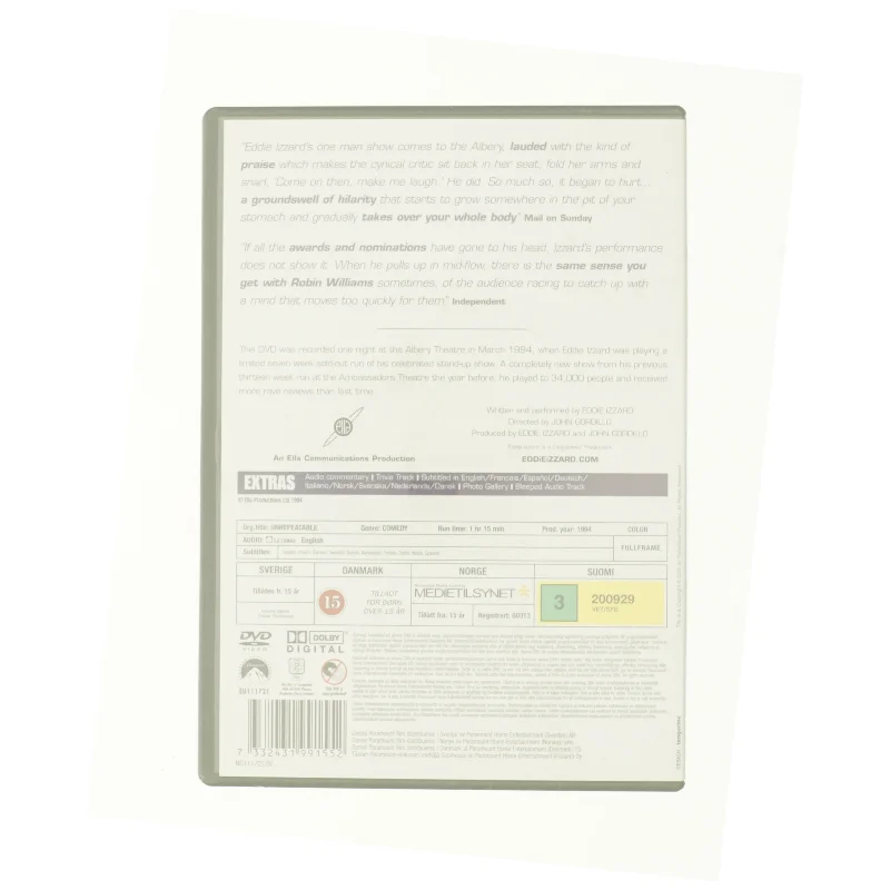 Unrepeatable  fra DVD