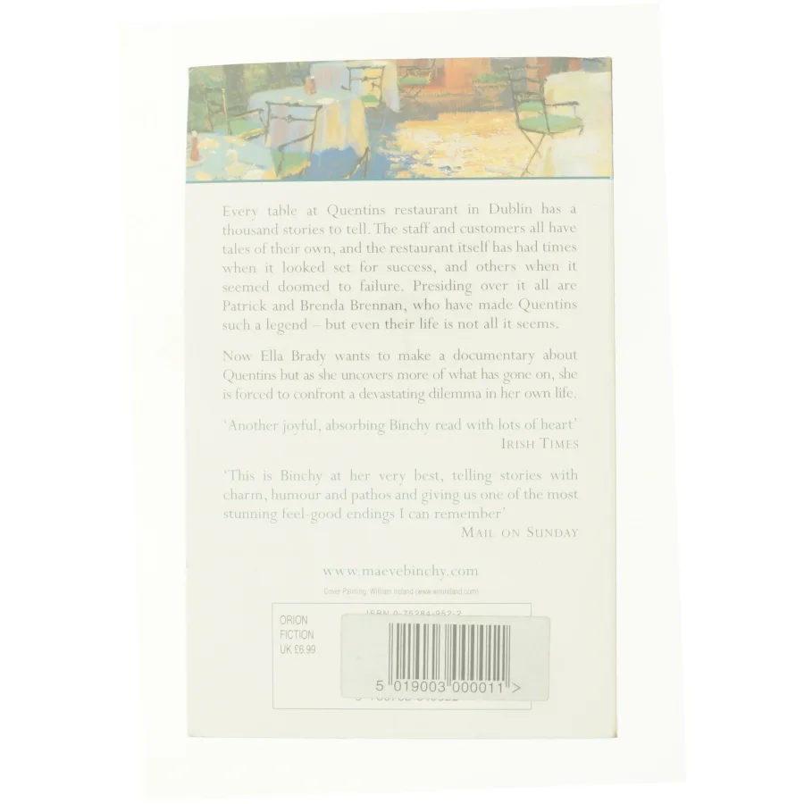 Quentins af Maeve Binchy (Bog)