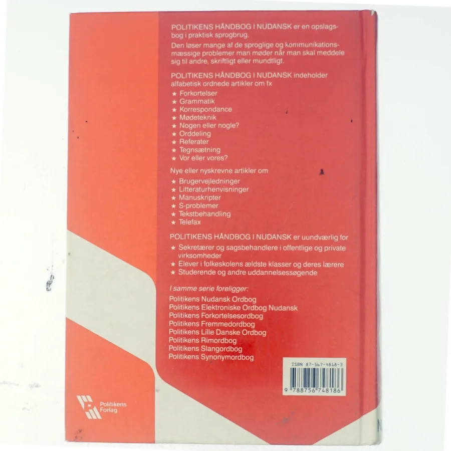 Håndbog i nudansk af Henrik Galberg Jacobsen, Peter Stray Jørgensen (Bog)