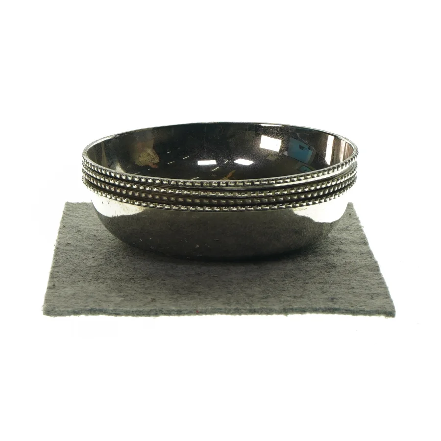 Sølvskål 4 styks (str. Ø: 16 cm)