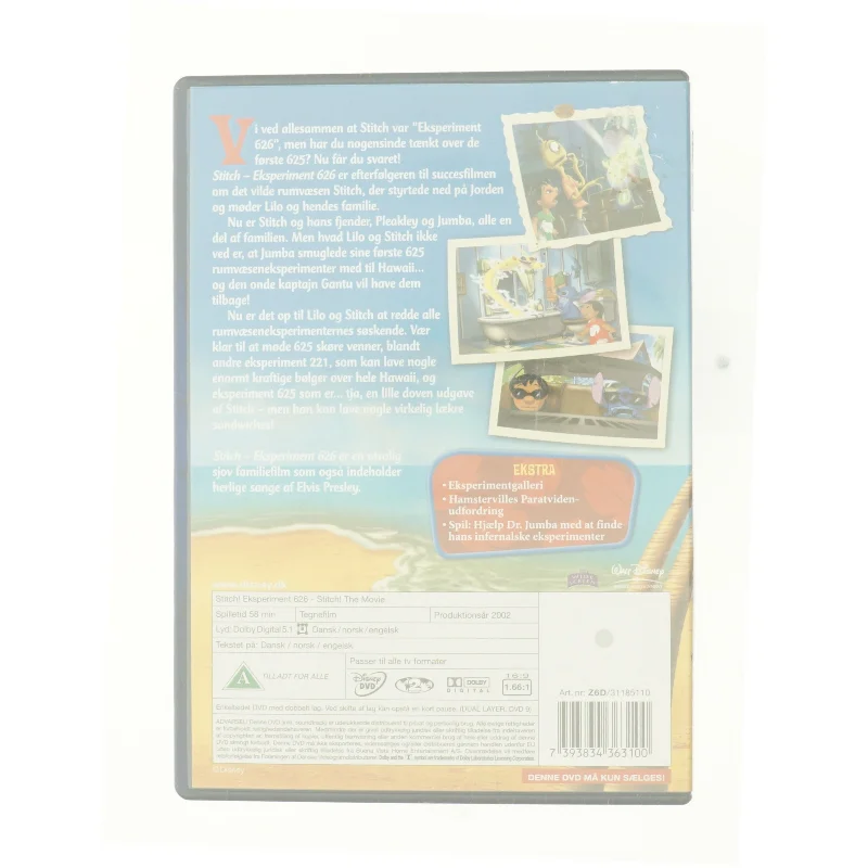 Stitch! Eksperiment 626 fra DVD