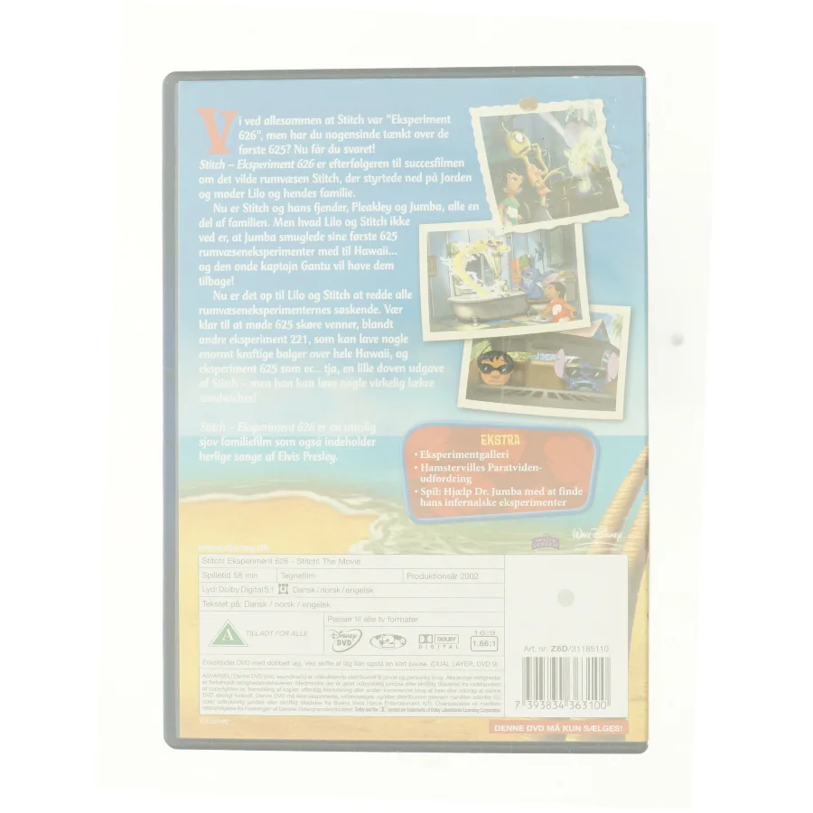 Stitch! Eksperiment 626 fra DVD