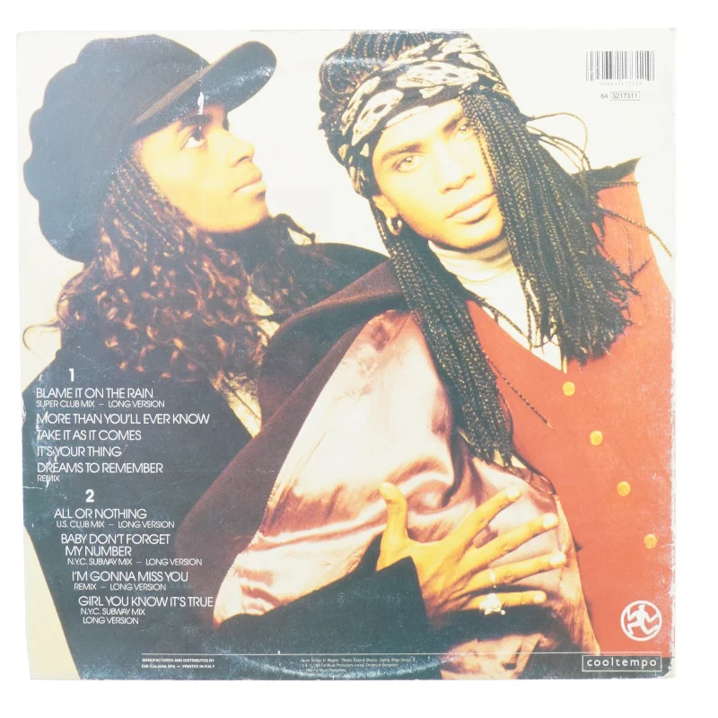 Milli vanilli fra Kul Tempo (str. En 30 cm)