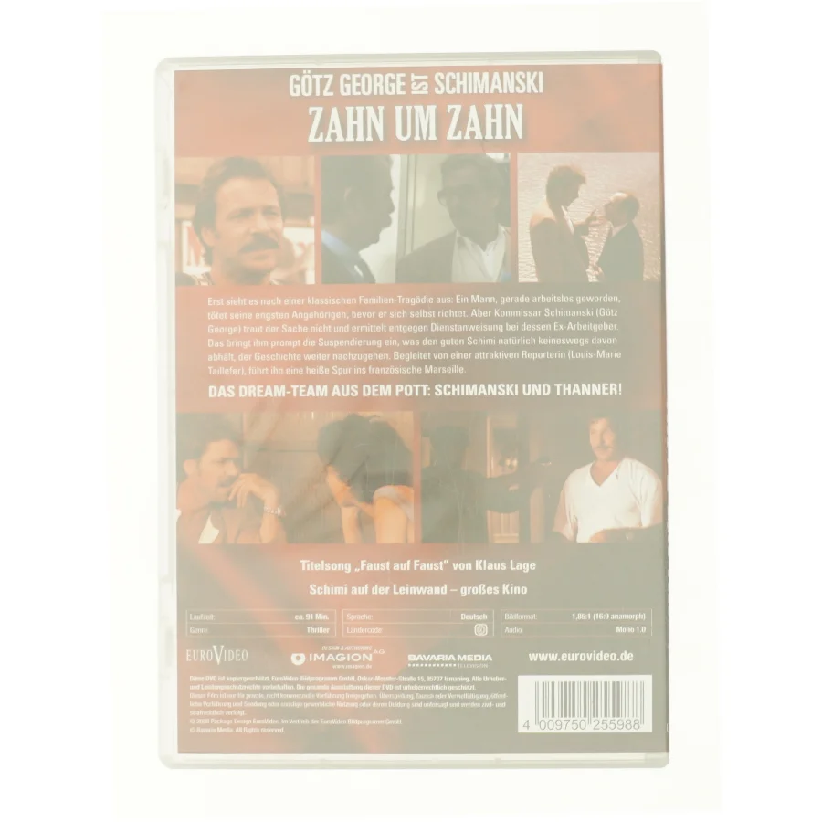 Schimanski: Zahn Um Zahn (Region 2, NON-US-Format, Tatort, on the Killer's Track / a Tooth for a Tooth, German Language) fra DVD