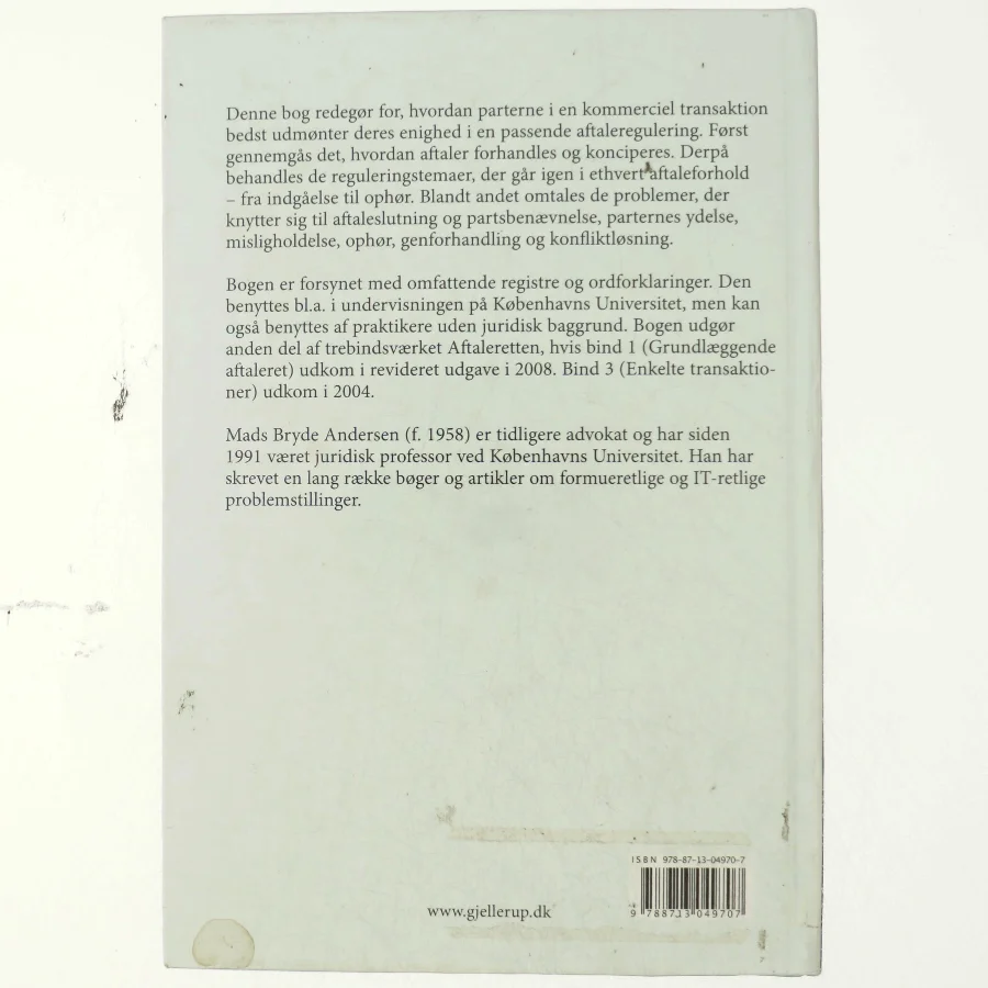 Praktisk aftaleret af Mads Bryde Andersen (Bog)