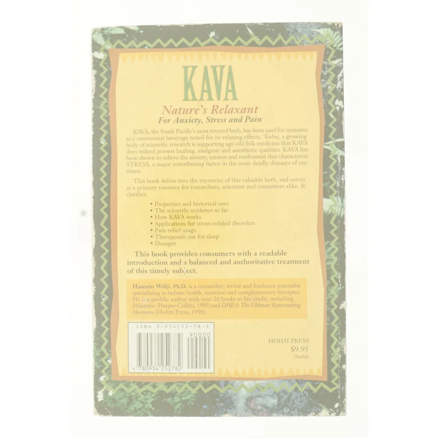 Kava Natures Relaxant for anxiety, stress and pain af Hasnain Walji (bog)