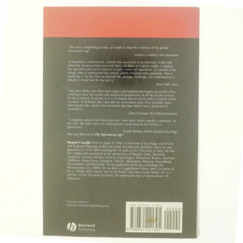 The information age : economy, society and culture af Manuel Castells (Bog)