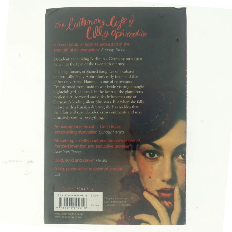The luminous life of Lilly Aphrodite af Beatrice Colin (Bog)