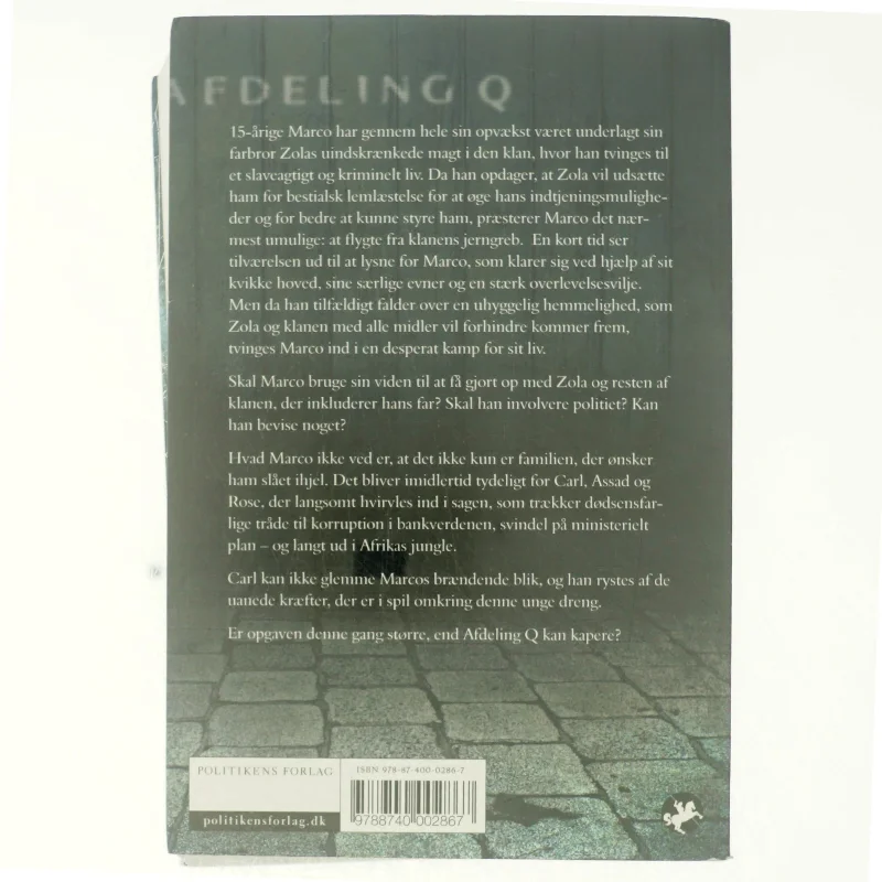 Marco effekten : krimithriller af Jussi Adler-Olsen (Bog)