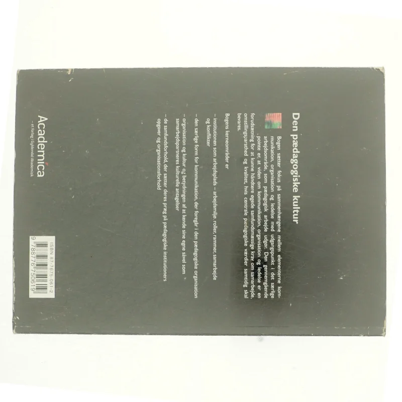 Den pædagogiske kultur : grundbog i kommunikation, organisation og ledelse af Susanne Idun Mørch (Bog)