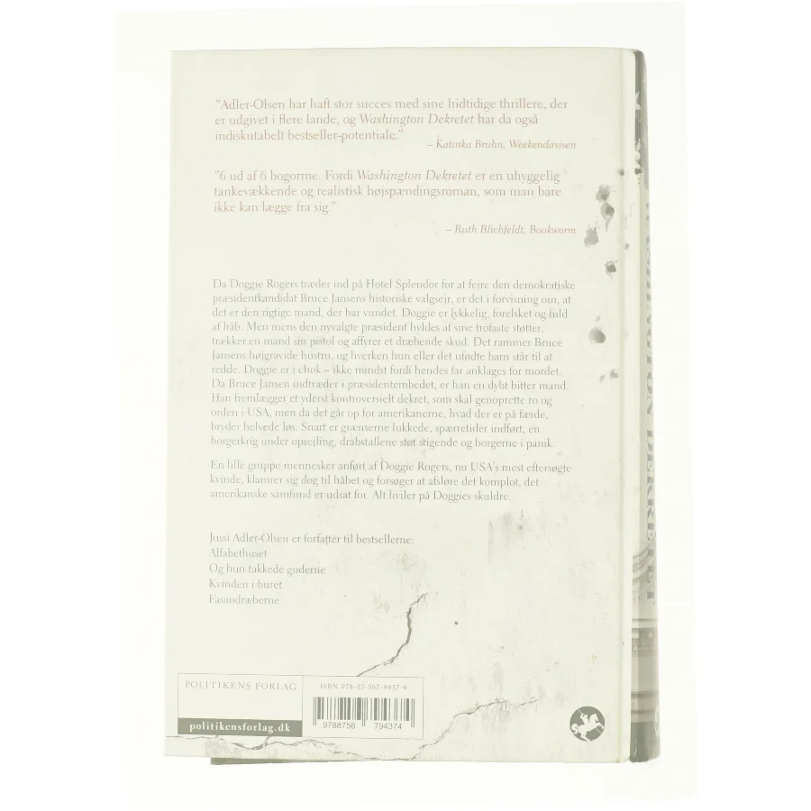 Washington dekretet af Jussi Adler-Olsen (Bog)