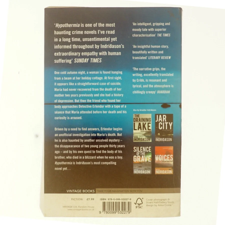 Hypothermia af Arnaldur Indridason (Bog)
