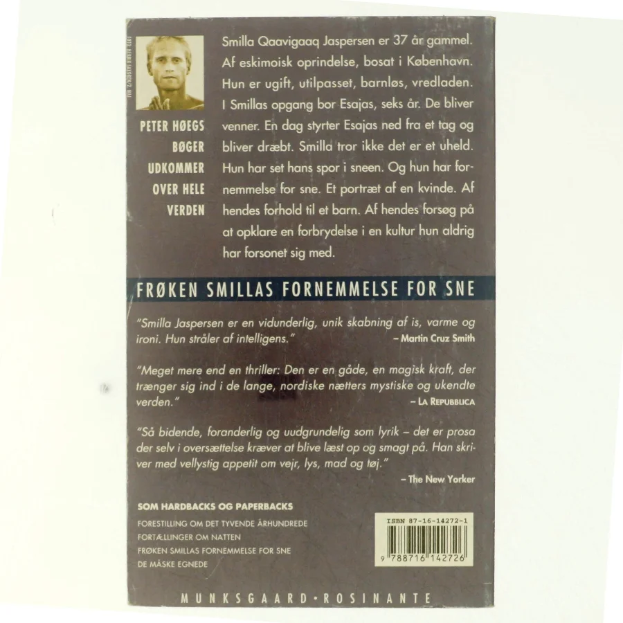 Frøken Smillas fornemmelse for sne : roman af Peter Høeg (f. 1957-05-17) (Bog)