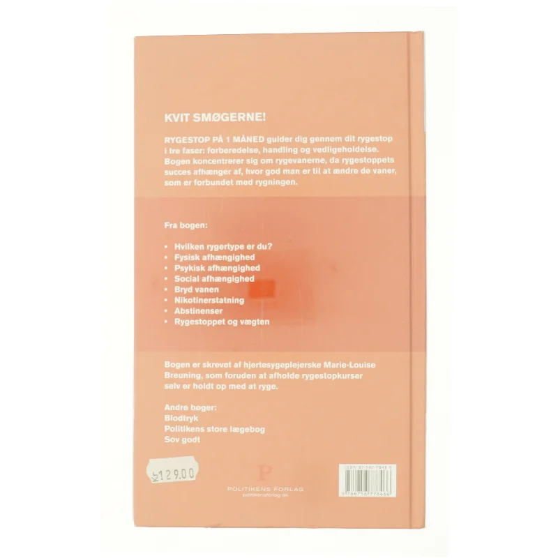Rygestop på 1 måned af Marie-Louise Breuning (Bog)