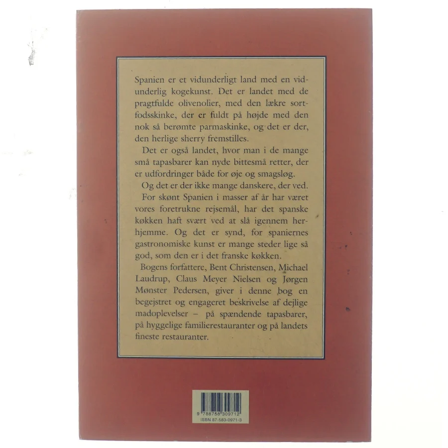 En gastronom i Spanien : en gastronomisk ekspedition til Spanien af Bent Christensen (f. 1941) (Bog)