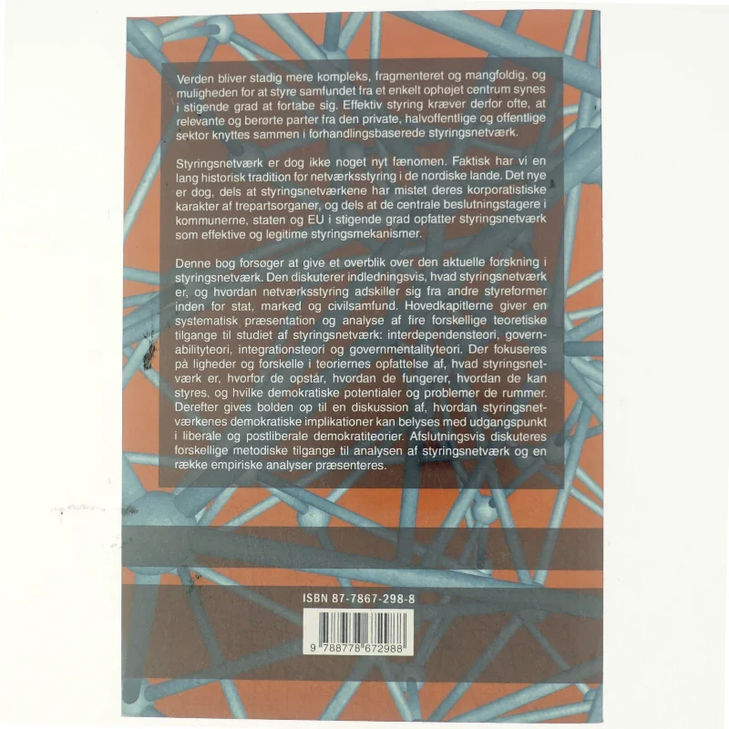 Netværksstyring : fra government til governance (Bog)