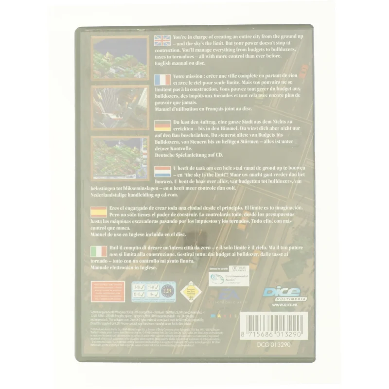 Disky Sim City 3000 fra DVD