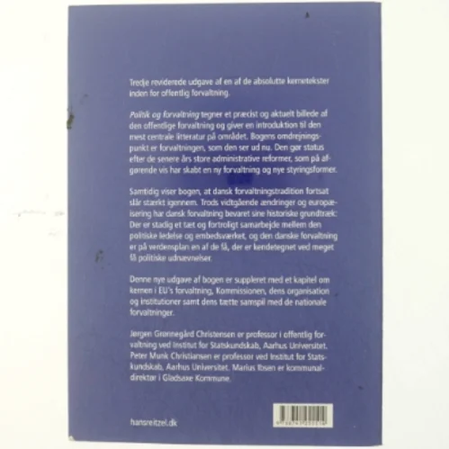 Politik og forvaltning af Marius Ibsen (Bog)