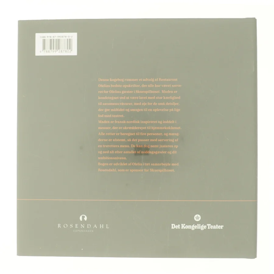 Restaurant Ofelia i Skuespilhuset af Poul Cullura, Heidi Andersen (Bog)