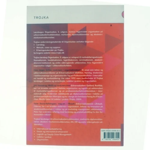 Organisation. Metode, cases og opgaver af Hans Jørgen Skriver (Bog)