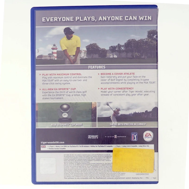 Tiger Woods PGA tour 09 fra PS2