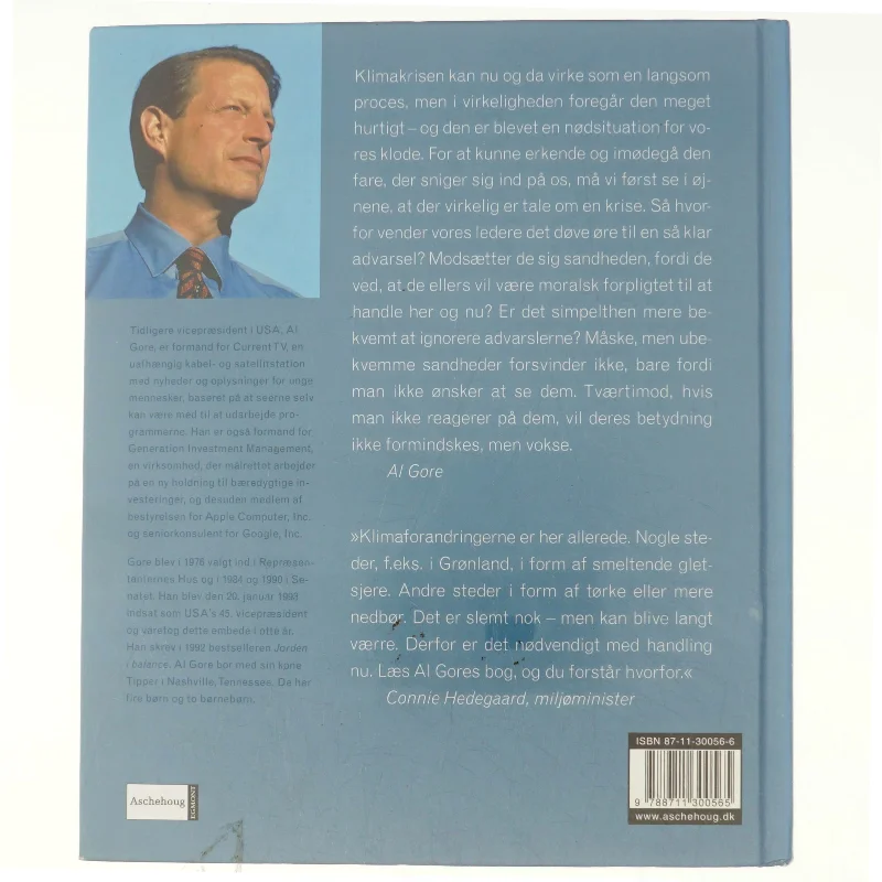 En ubekvem sandhed : den globale opvarmning og hvad vi kan gøre ved den af Al Gore (Bog)