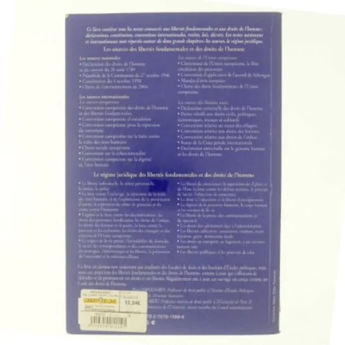 Libertés fondamentales et droits de l´homme